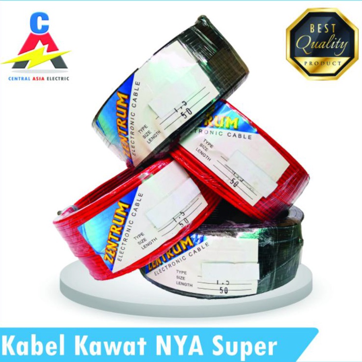 Kabel Listrik Kawat NYA Super 1 x 15 4 Meter Kawat Besar