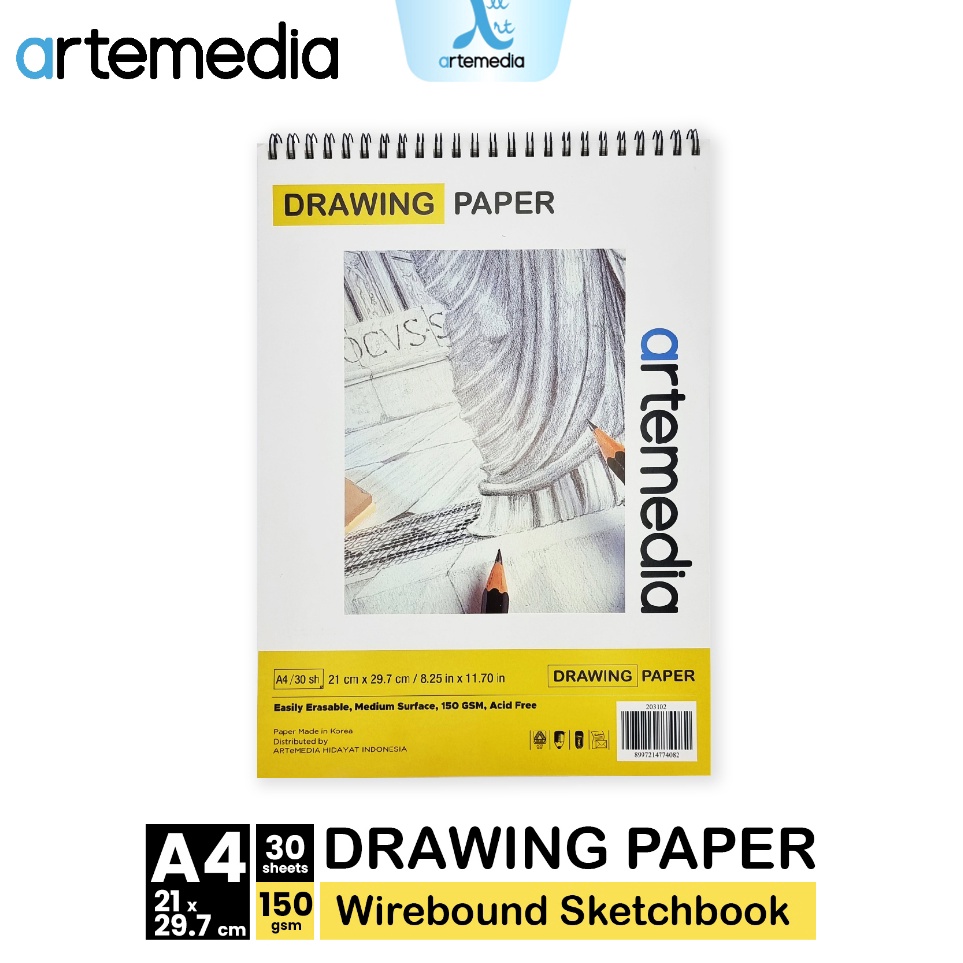 

Paling Popular Artemedia Drawing Paper Book A4 Wire Bound Sketchbook