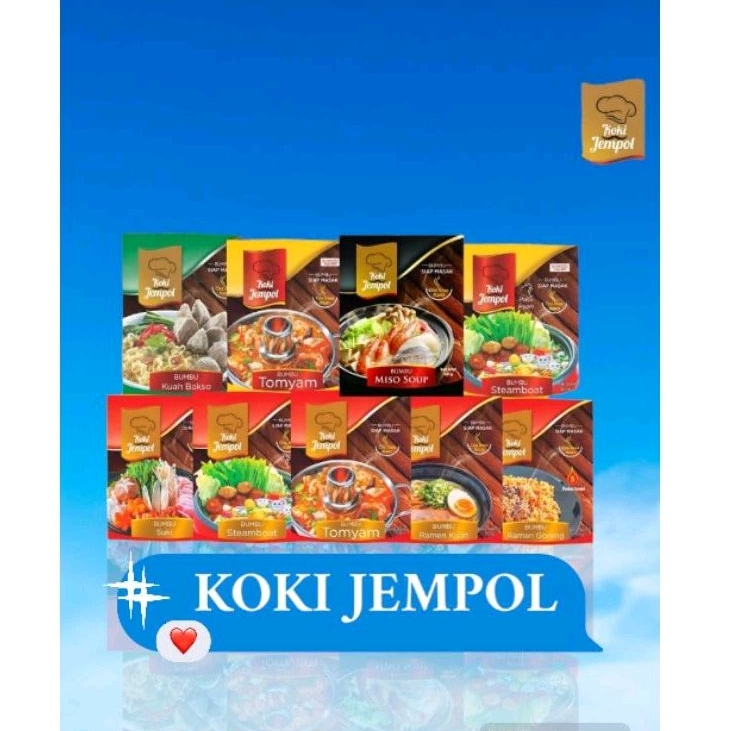 

Grosir Koki Jempol Bumbu Instan Kaldu Tomyam Suki Steamboat Ramen Miso Soup Kuah Baso Laksa Sause Grill Korean -75gr