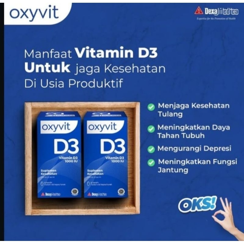 oxyvit D3 1000 iu / oxyvit D3 1000iu vitamin D isi 60 softcaps exp jun 26