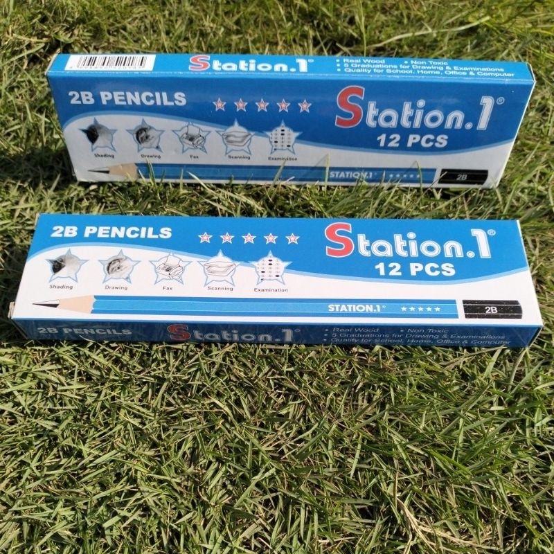 

(12pcs)Pensil 2B Station 1/Pensil Murah/Pencil 2B/Alat Tulis Sekolah