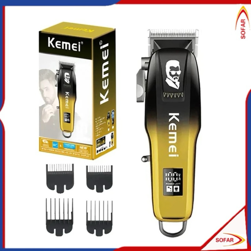 Alat Cukur Rambut Elektrik Profesional Barbershop Gunting Rambut KM 709A
