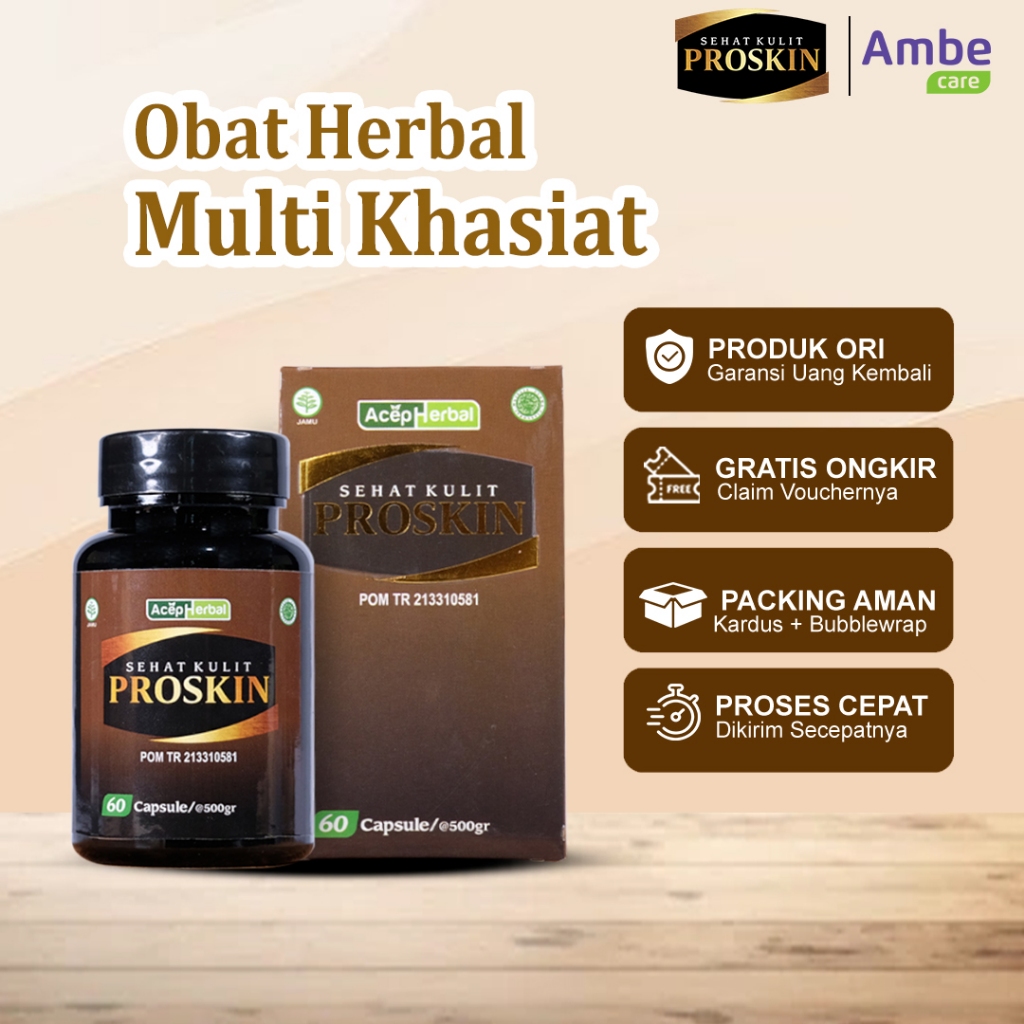 kapsul proskin herbal multikhasiat kulit 100% extrak binahong