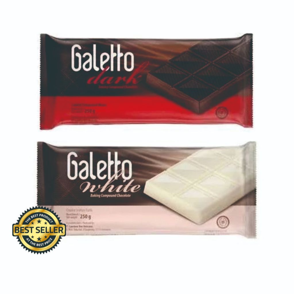 

GALETTO BAKING COMPOUND CHOCOLATE 250 gr/ Coklat Batang Galetto 180gr/ Cokelat Batang