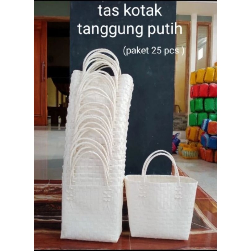 

Tas Anyam Putih polos paketan isi 25pcs