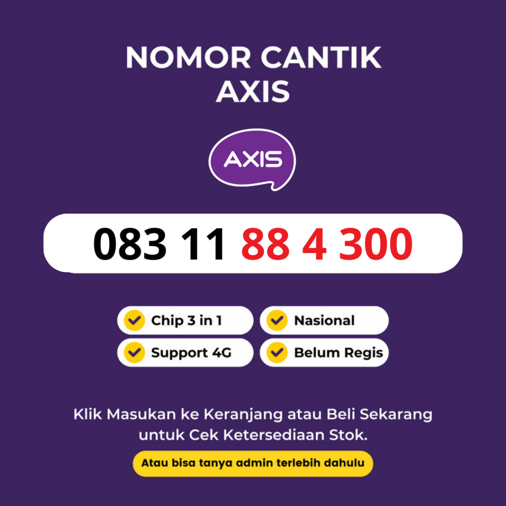 Kartu Perdana Axis 11 Digit Nomor Cantik Axis 11 Digit Murah dan Rapi - Perdana Axis 11 Digit Murah