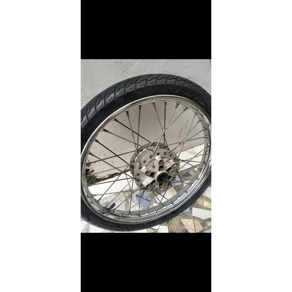 Tromol depan scorpio + velg ring 17.140 original copotan