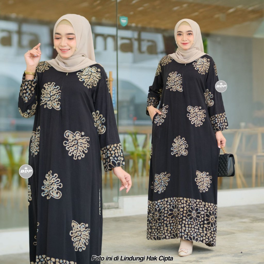 DIANPUTRI DASTER ARAB | GAMIS JEJE | RAYON SUPER GRADE A ORI MODEL RESLETING DEPAN BUSUI & BUMIL LD 110-syakila 16