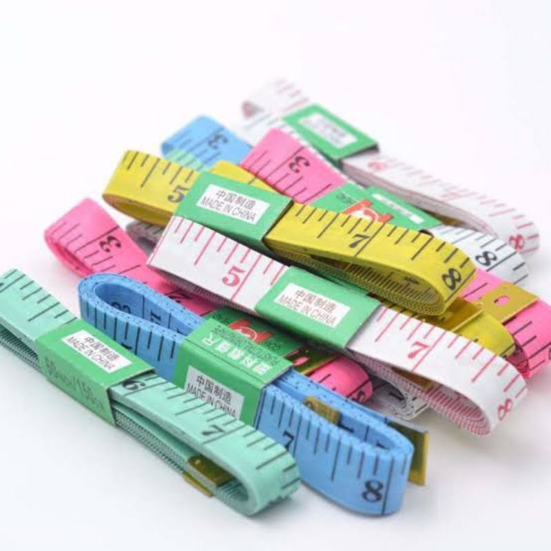 Meteran Gulungan Baju Jahit Kain 1.5 Meter Pita Lingkar Dada Perut