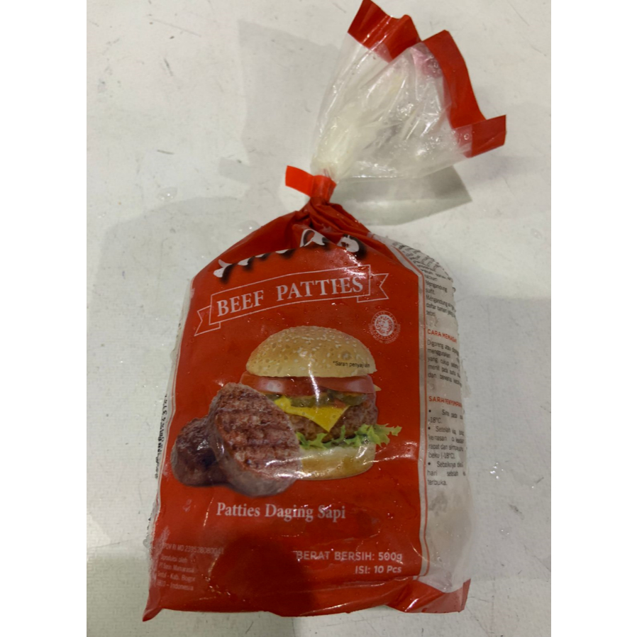 

Andy Beef Patties 500 Gram MURAH dan ENAK cocok untuk BURGER Anda!!