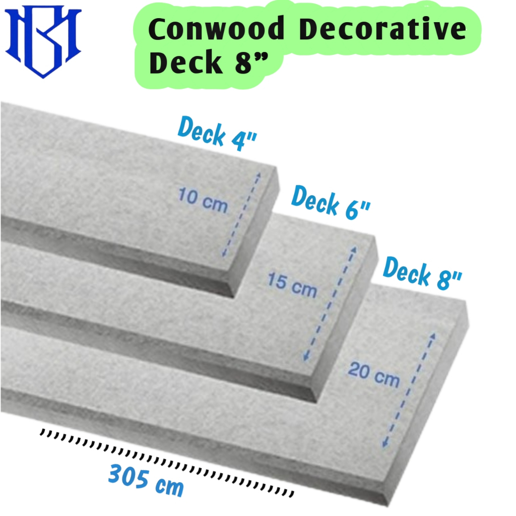 Conwood Lantai 8 inch 25mm / Conwood Decorative Deck 8" (200 x 3050)