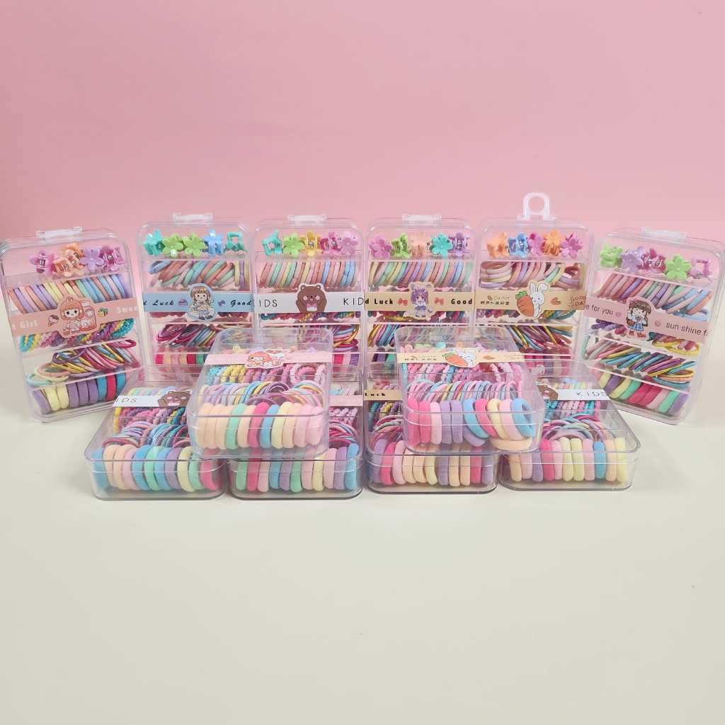 OHANA - SET GIFT IKAT RAMBUT ANAK PEREMPUAN KADO ANAK / SET IKAT RAMBUT ANAK