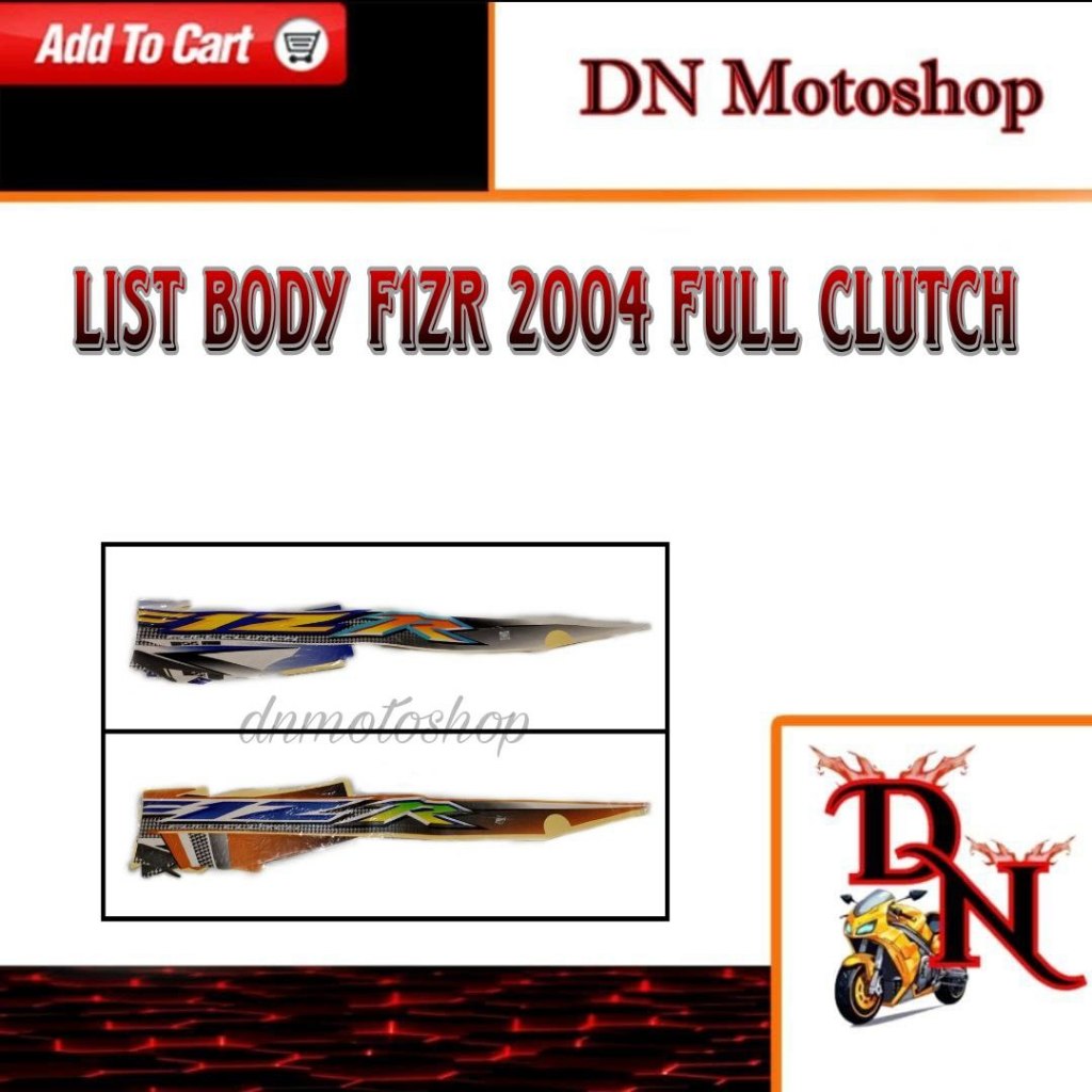 Striping Sticker List Body Fizr 2004 Full Clutch