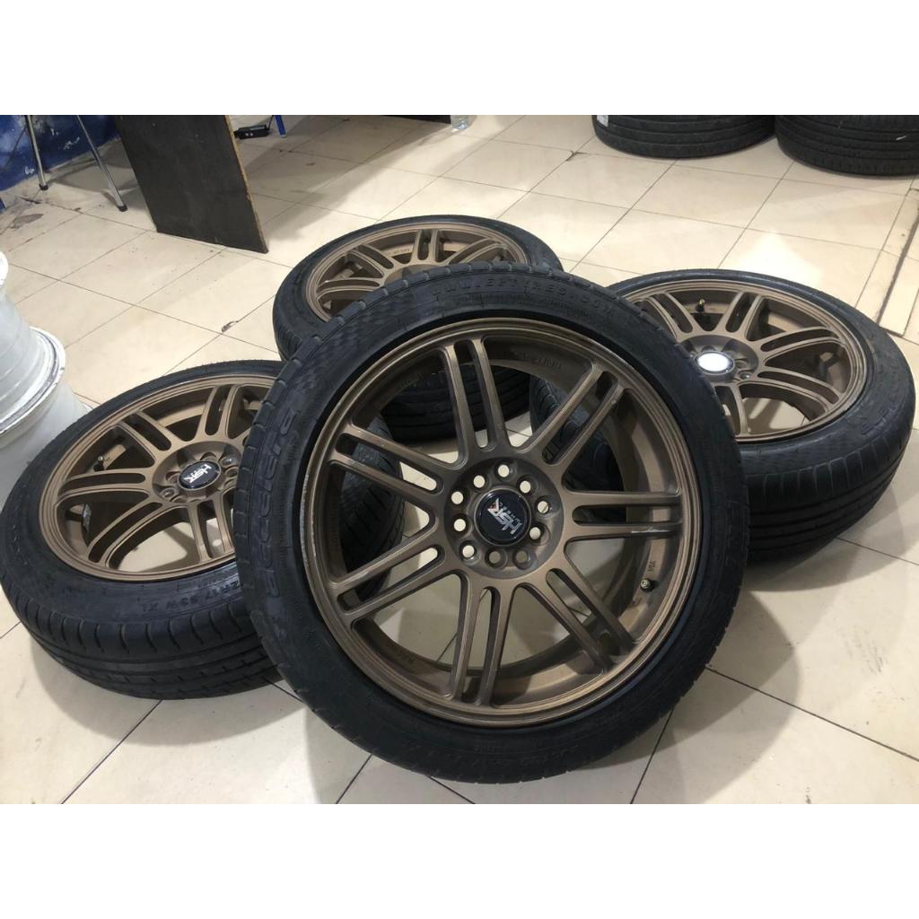 VELG MOBIL BEKAS R17 TYPE HSR BOON DOUBLE PCD PELEK RACING ERTIGA INNOVA HRV DLL