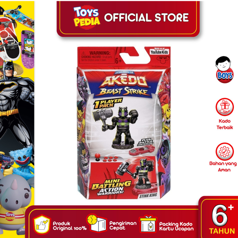 Mainan Akedo S5 Beast Strike 1 Player Pack