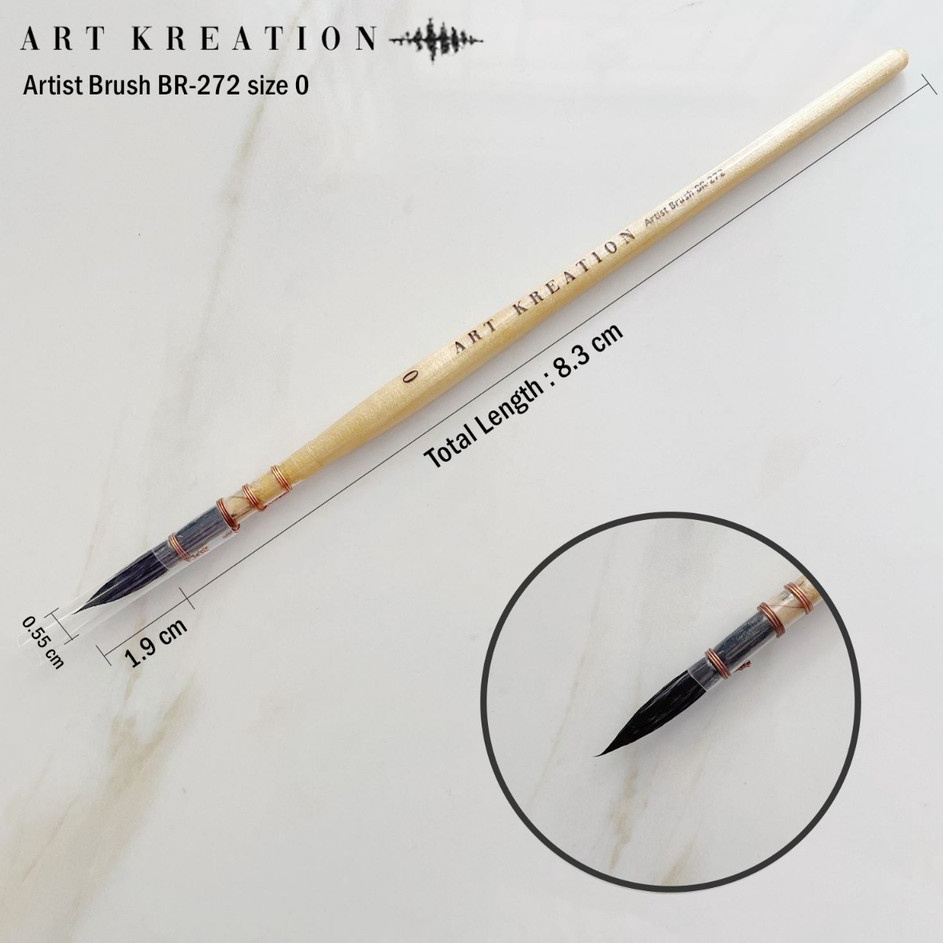 

Ready Stok ART KREATION SYNTHETIC SQUIRREL BRUSH BR272