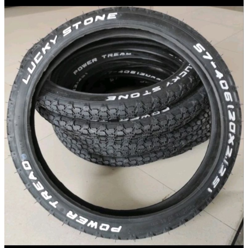 BAN LUAR SEPEDA BMX UKURAN 20×2.125 LUCKY STONE