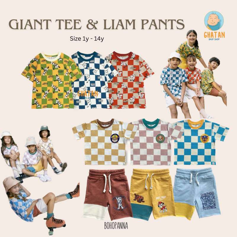 Bohopanna Giant Tee & Liam Pants - Baju & Celana Anak Unisex