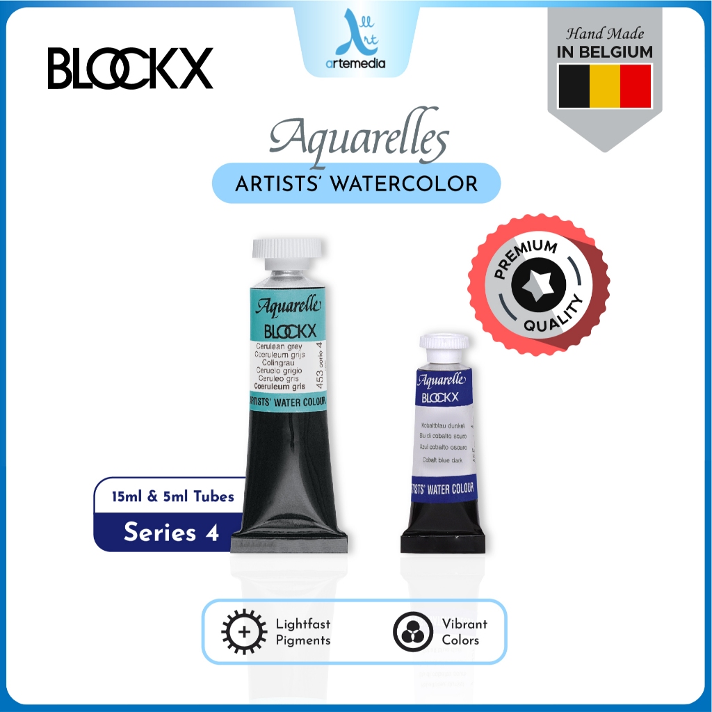 

Blockx Aquarelle Tube Series 4 Artists Watercolor Paint