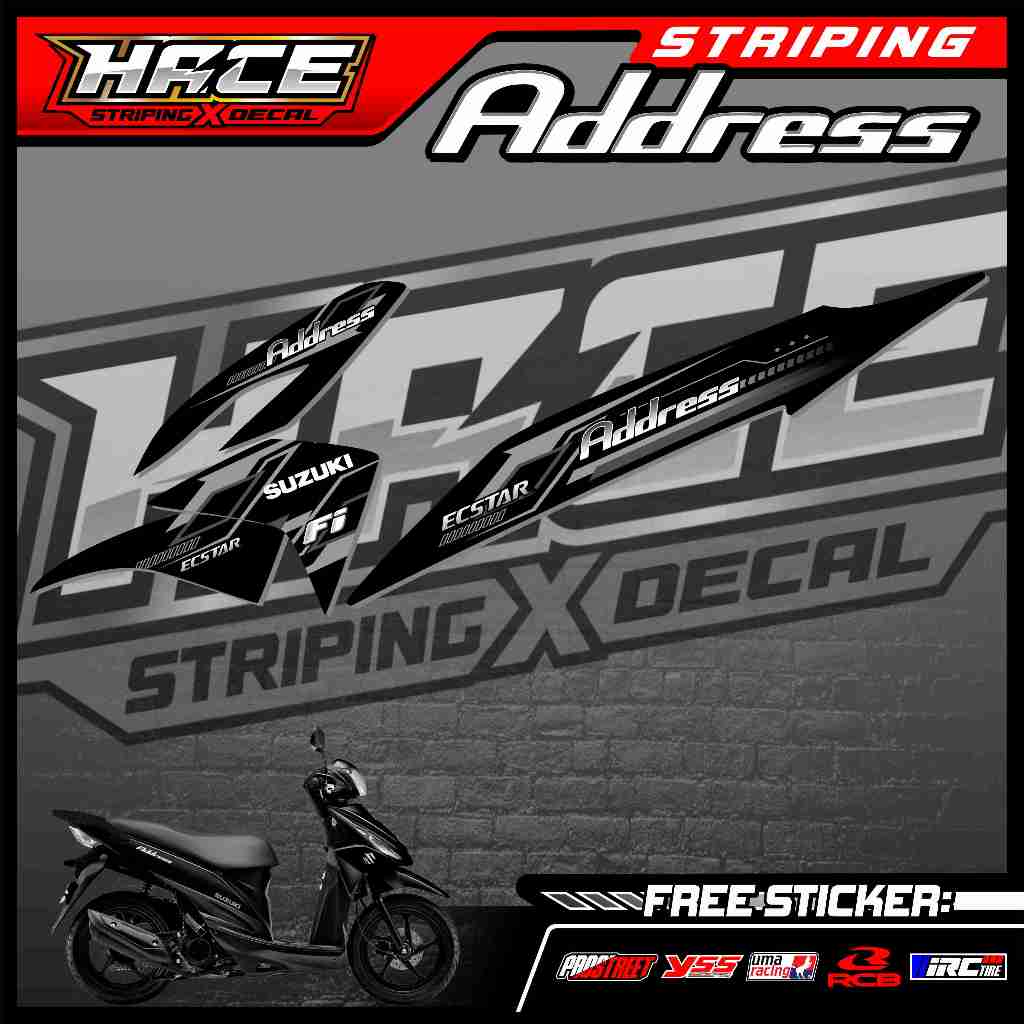 571 STRIPING STICKER SUZUKI ADDRESS - STRIPING STICKER SUZUKI ADDRESS SIMPLE GRAFIK