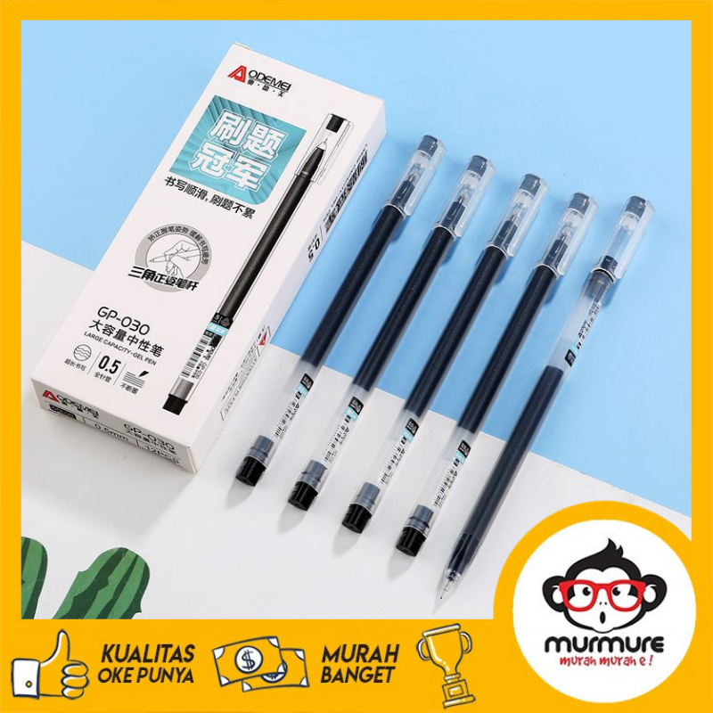 

MURMURE I 12 PCS PULPEN GEL AODEMEI PULPEN GEL HITAM GP-030