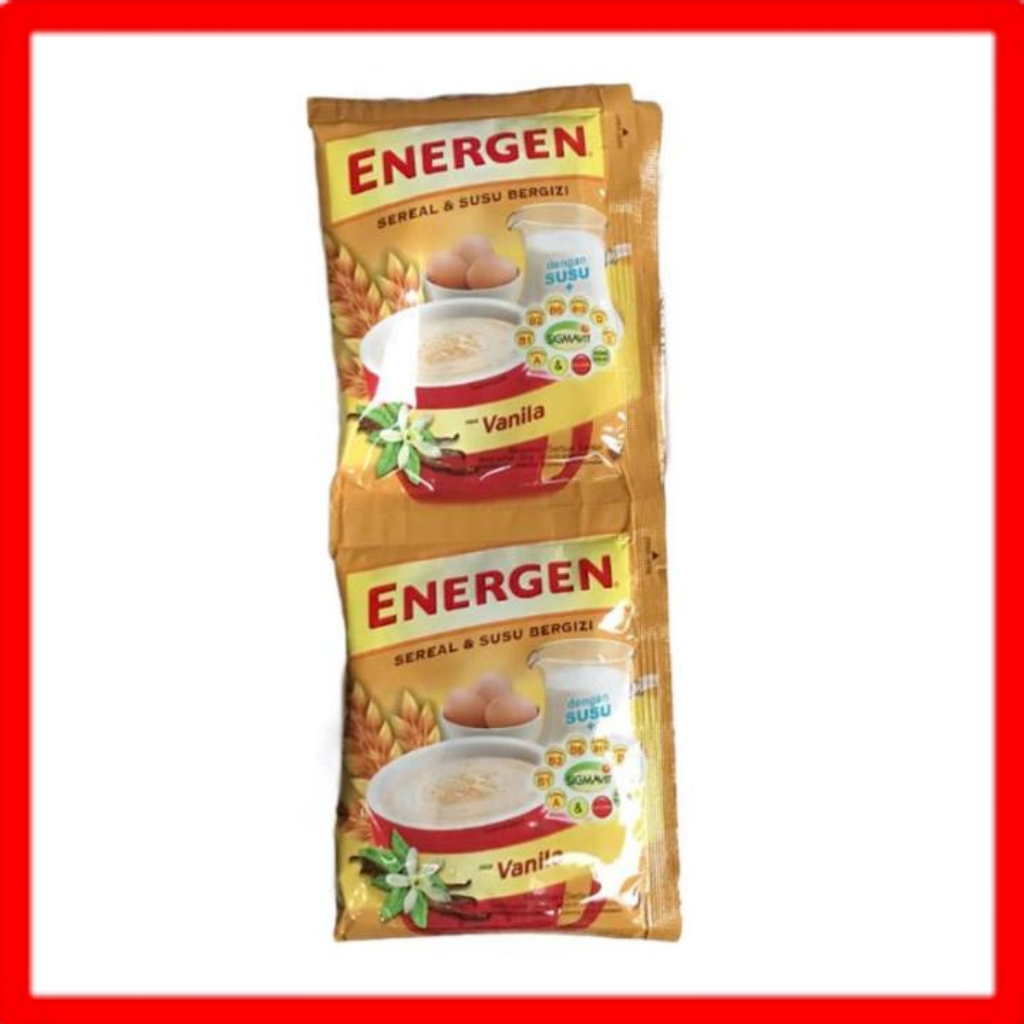 

ENERGEN VANILLA 10 RENCENG/PCS MINUMAN SEREAL BERGIZI