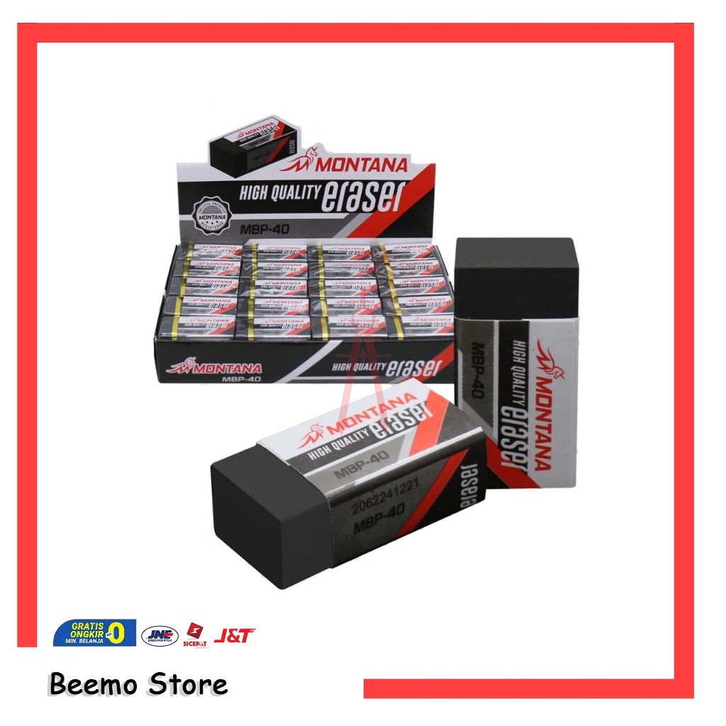 

Penghapus / Stip Montana / Eraser Hitam MB 40 Putih MWP 40 Pensil