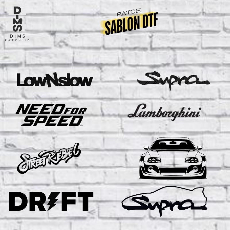 

Sablon Setrika Brand Mobil Sablon DTF Kualitas Premium Tahan Lama