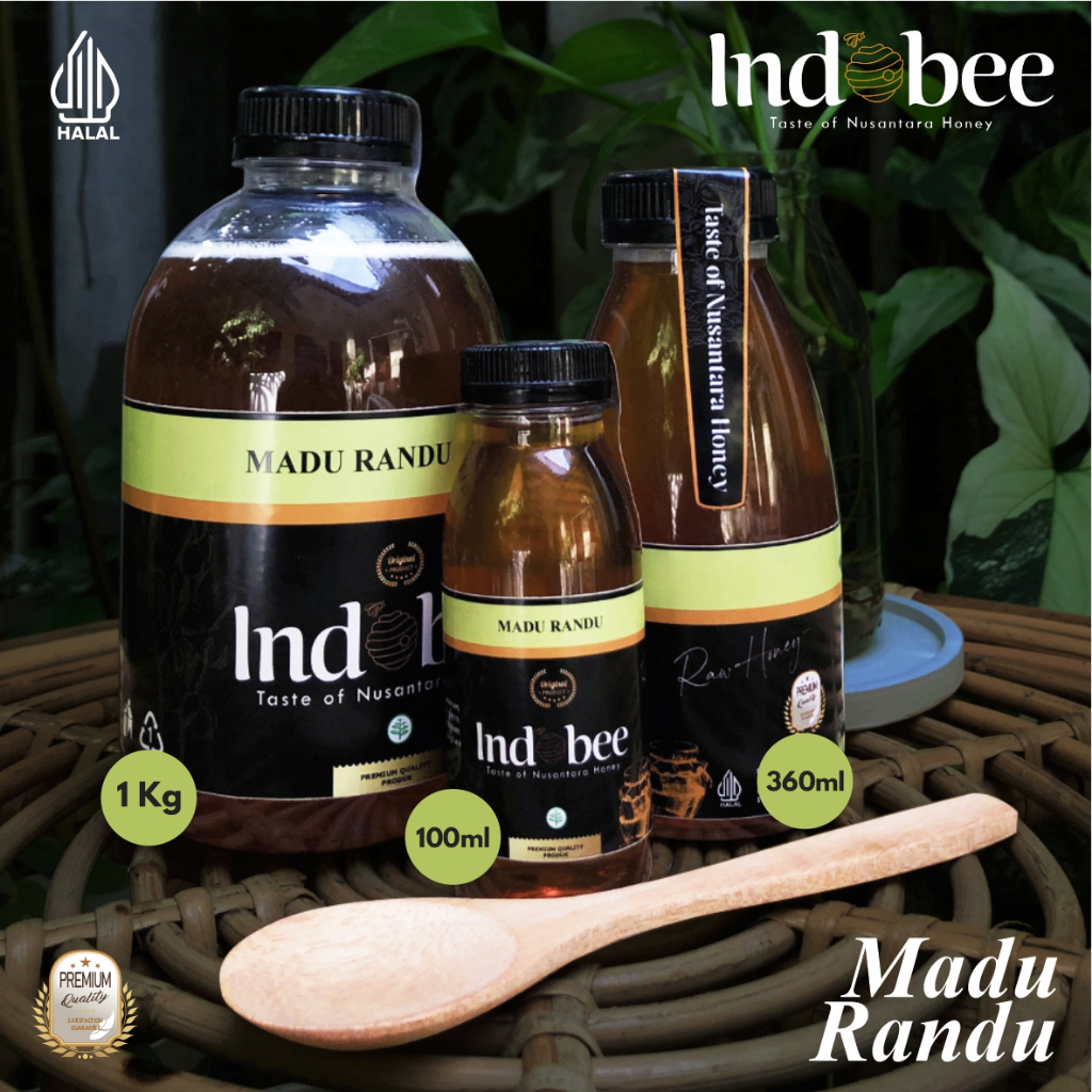 

MADU RANDU (GRADE A) 100ml 360ml 1kg INDOBEE - Taste of Nusantara Honey