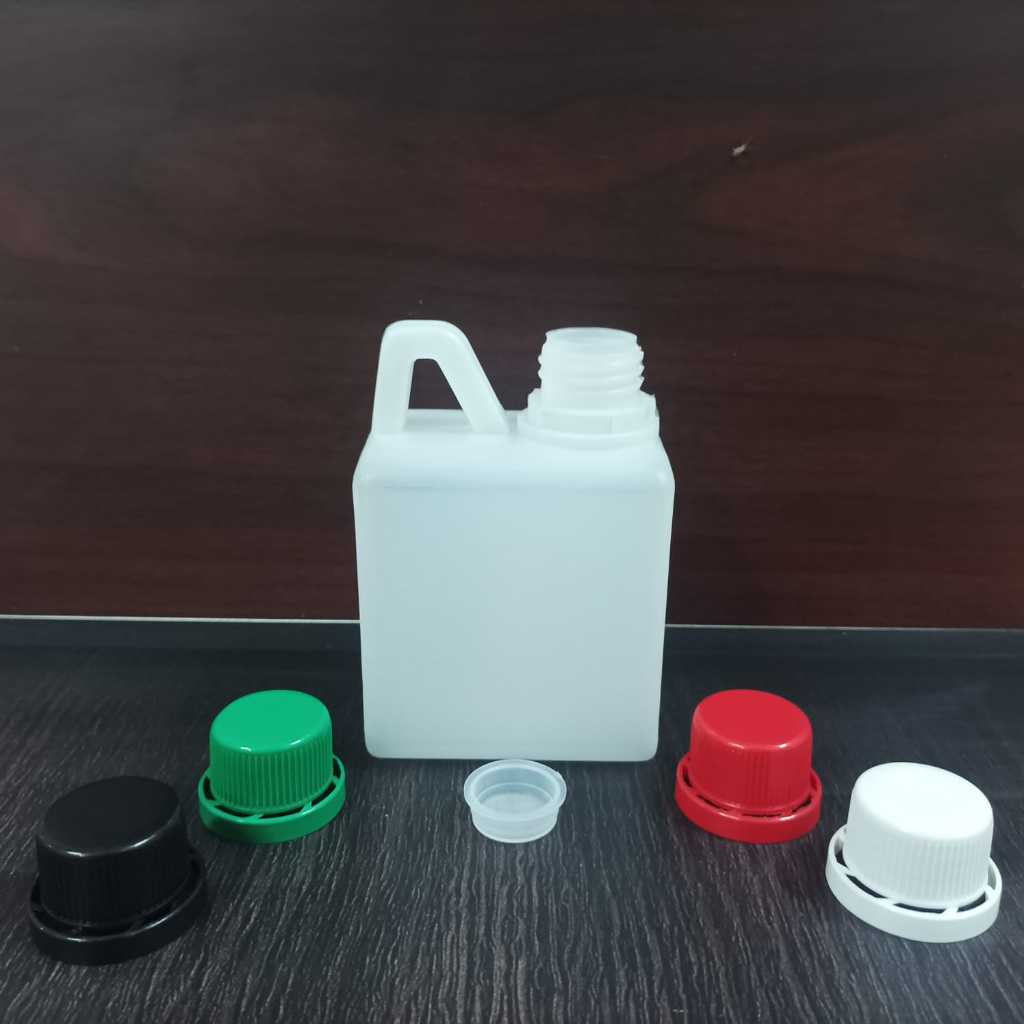 Jerigen Kotak 500 ml  Putih Transparant / Jerigen Plastik  / Jerigen Minyak / Jerigen Mutup Segel Wa