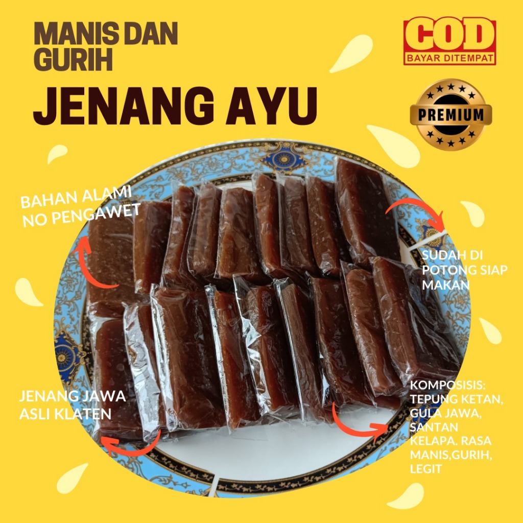 

JENANG AYU/JENANG JAWA/JENANG ALOT /DODOL JAWA POTONG KHAS KLATEN