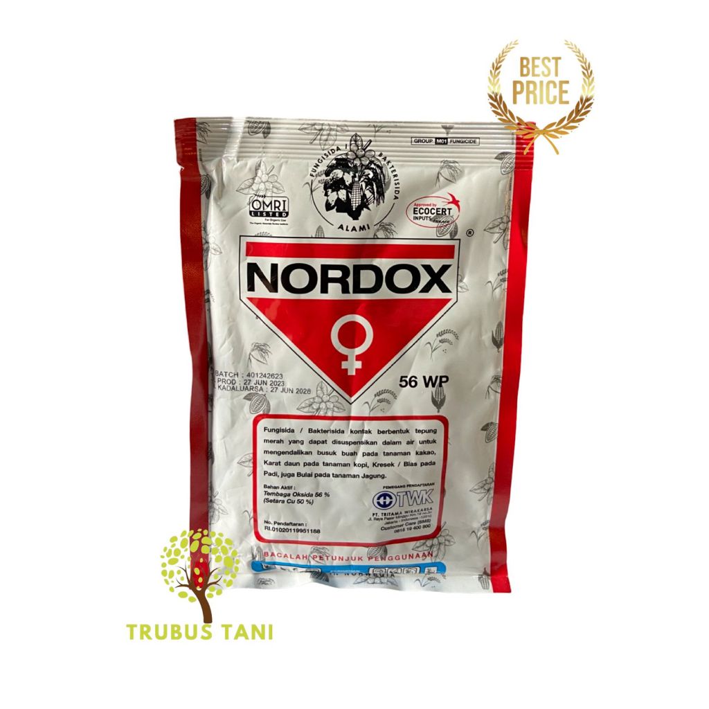 Fungisida Nordox 56 WP 100 gr - Fungisida/Bakterisida Alami