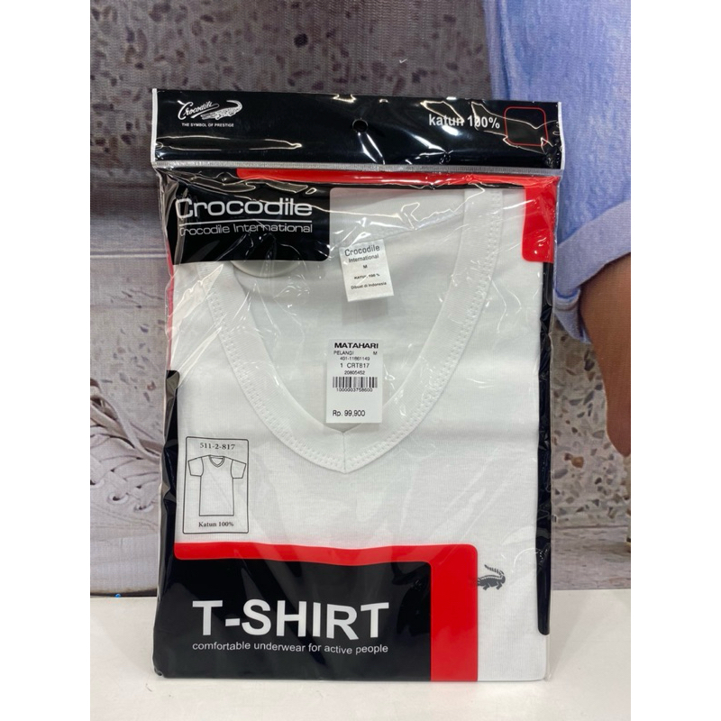 KAOS DALAM PRIA CROCODILE 100% COTTON ORIGINAL
