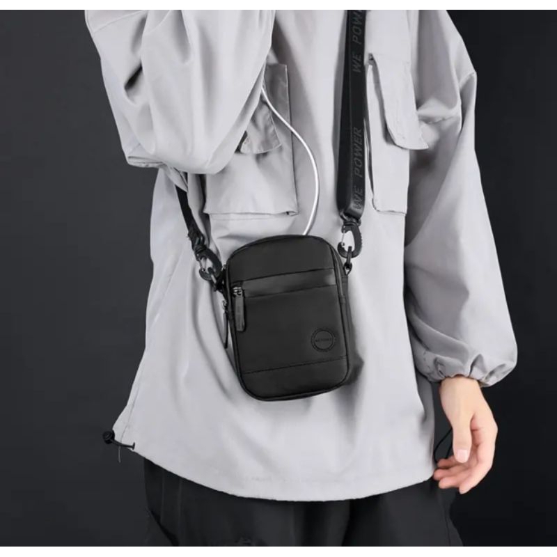 Tas Selempang Pria Wanita Kecil Mini Belt Anti Air Kulit Premium Tas Kulit Import Original