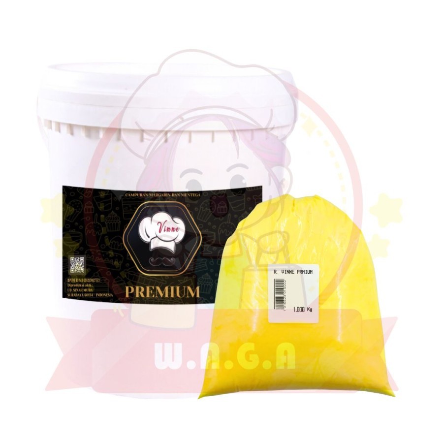 

ROOMBUTTER / BUTTER / MENTEGA VINNE PREMIUM KEMASAN CURAH 1 KG