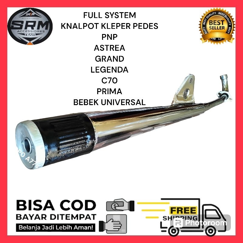 KLEPER BEBEK PNP GRAND KNALPOT KLEPER ALL MOTOR BEBEK SUPRA LEGENDA C70 VEGA LAMA