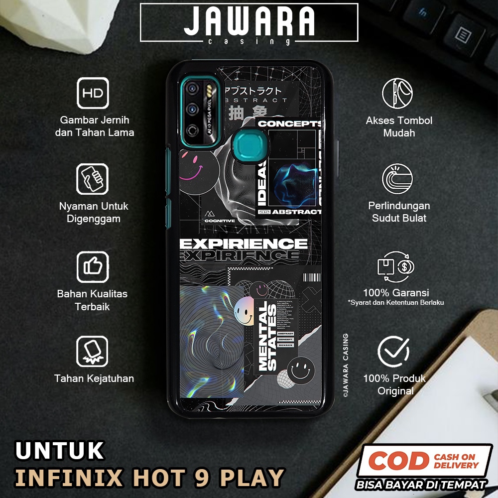 Case Infinix Hot 9 Play Casing Infinix Hot 9 Play [BLCK] Premium Glossy Case Hp Infinix Jawara Casin