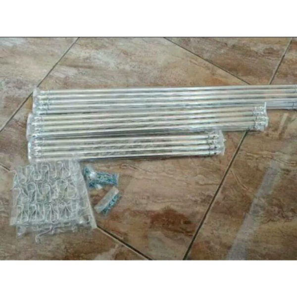 - vitrase jendela gorden Stik SILVER 50-60 minimalis Berkualitas Unik