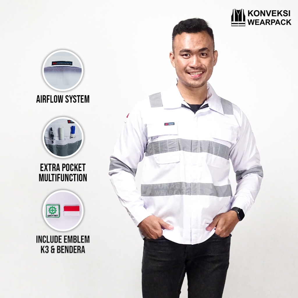 Wearpack Safety Atasan Warna Putih