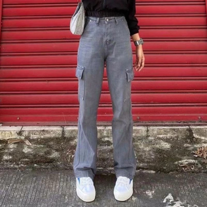 CELANA HIGHWAIST CARGO JEANS WANITA VOLL 2
