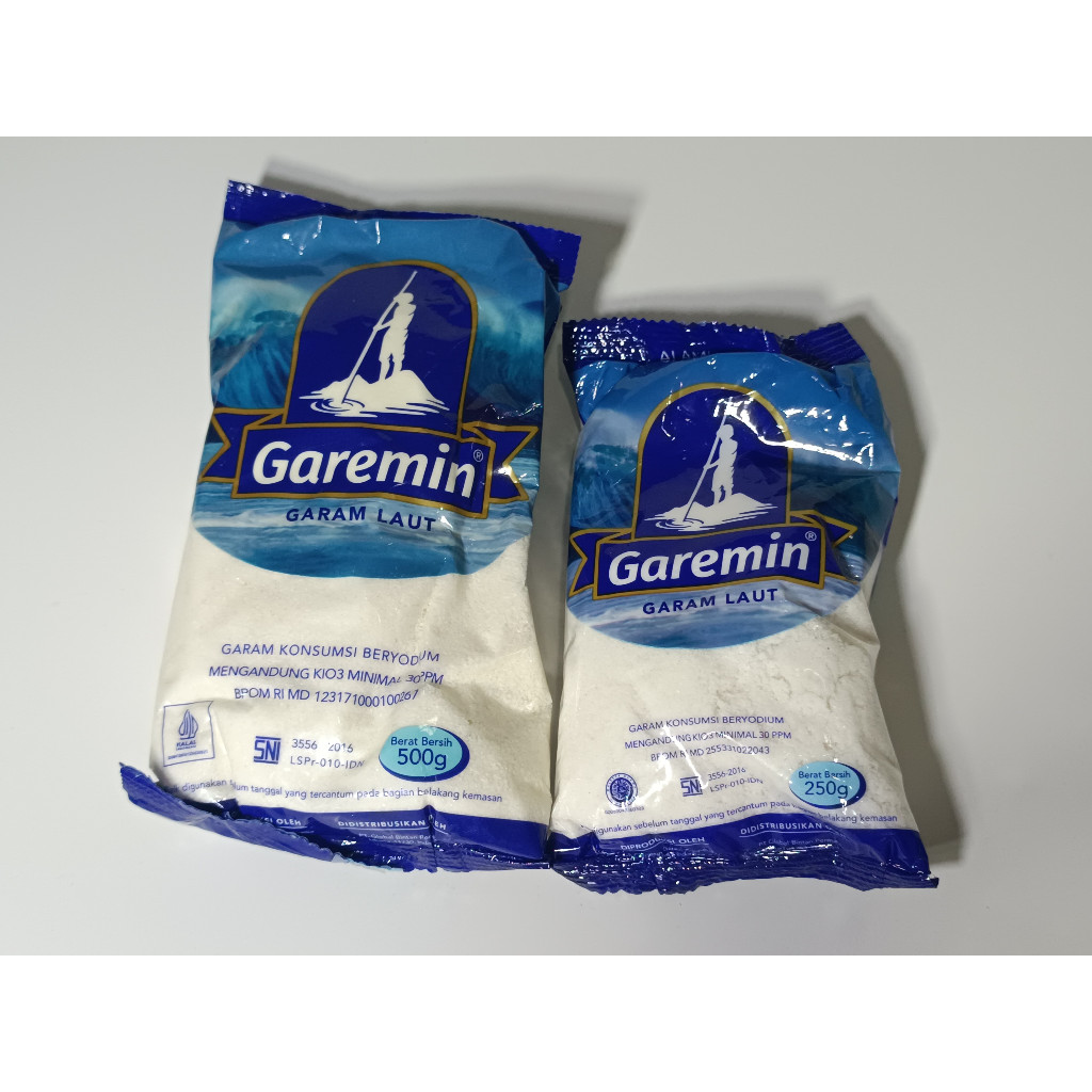 

GAREMIN GARAM DAPUR GARAM HALUS GARAM BERYODIUM 500GR DAN 250GR