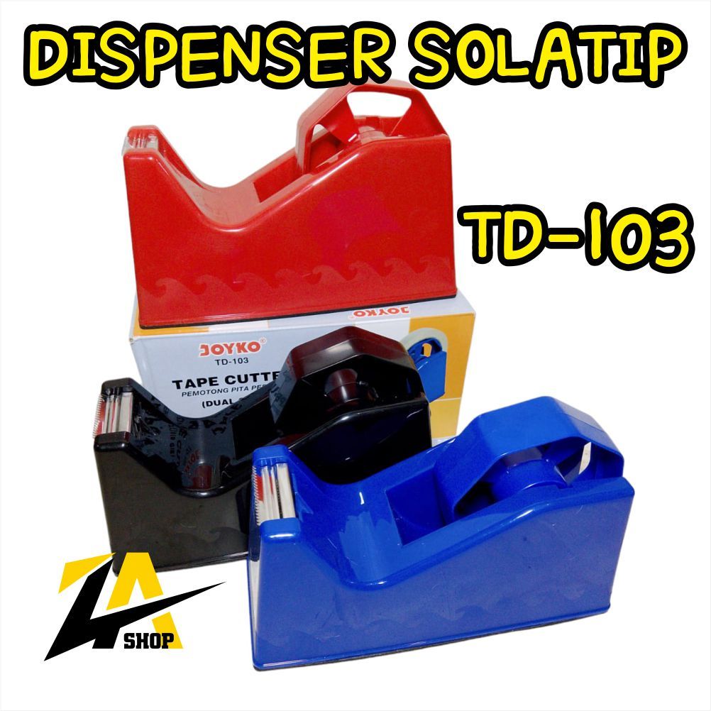 

Tempat Pemotong Lakban Isolasi Tape CUTTER Dispenser SOLATIP Joyko TD 103