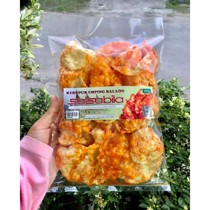 

Emping balado pedas manis salsabila 200g asli padang