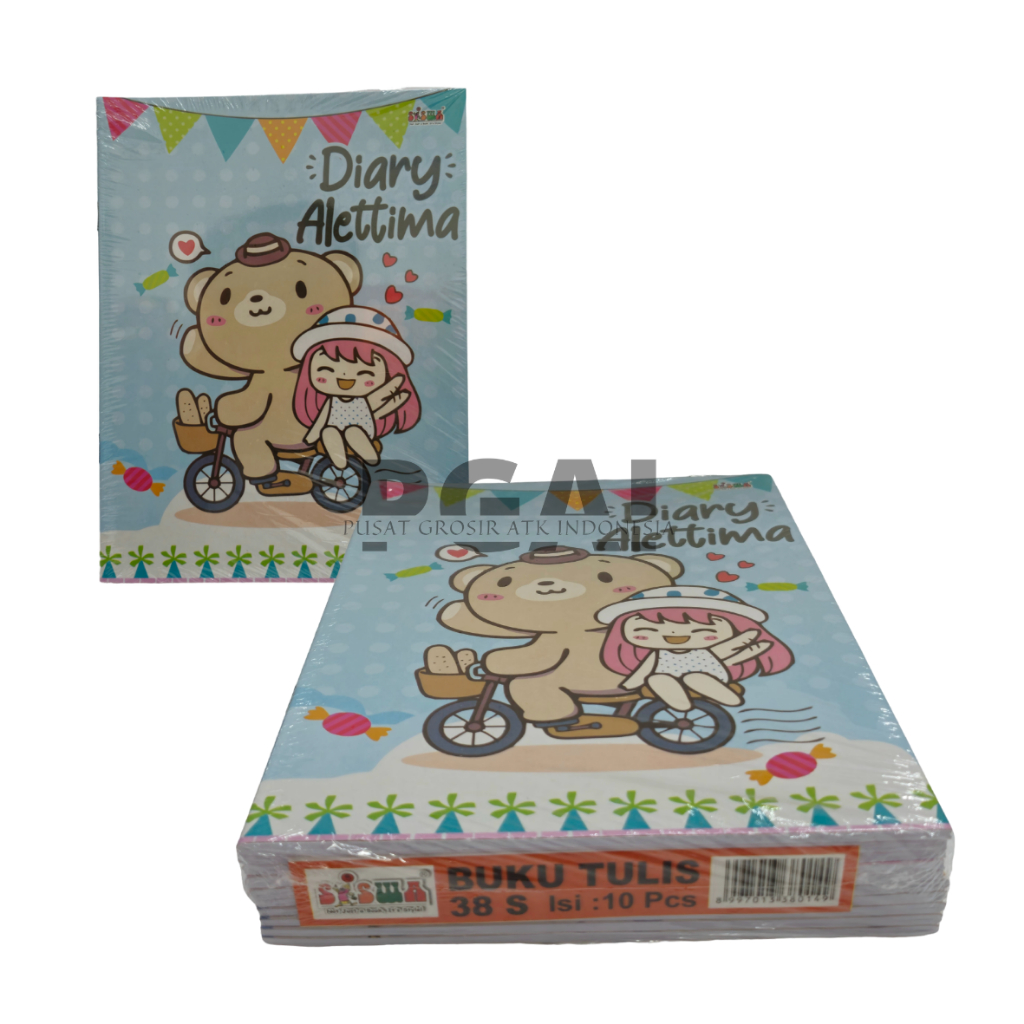 

BUKU TULIS MURAH SISWA 38 LEMBAR 210 X 160 MM 1 PACK ISI 5 PCS ALAT TULIS STATIONERY
