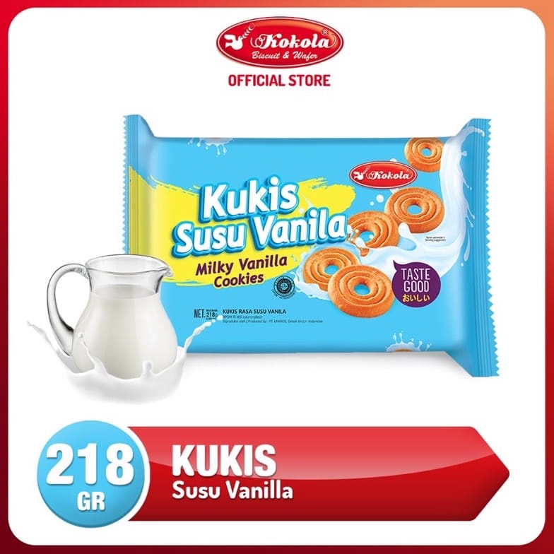 

FASH SALE Kokola Biskuit Kukis vanila 218gr