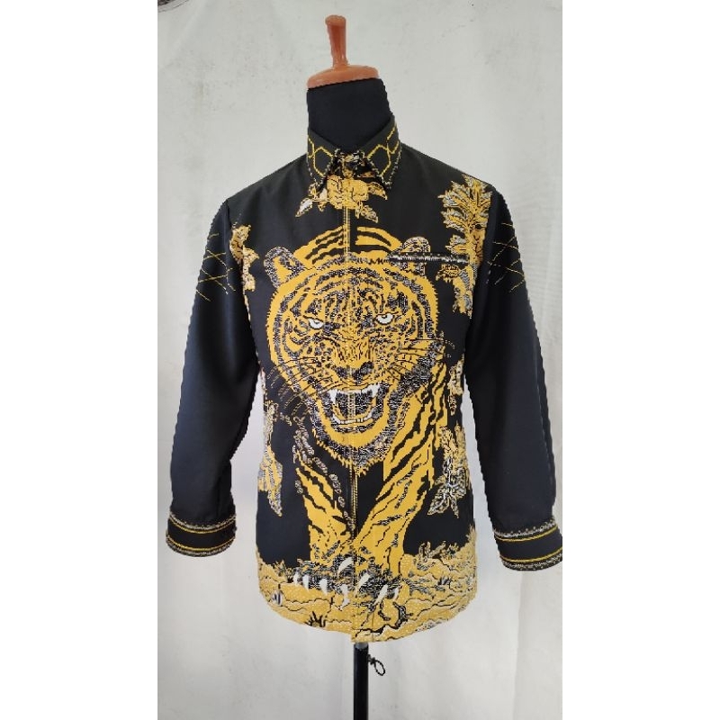 KEMEJA BATIK MACAN PRIA TANGAN PANJANG // BATIK PRABU