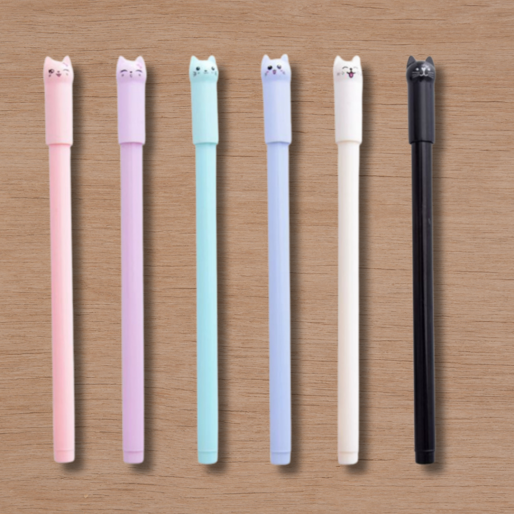 

Pulpen Karakter Gel Imut | Pena Karakter Kucing