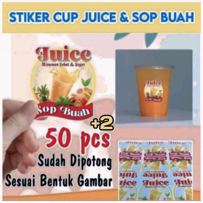 

Stiker Label Cup Juice Dan Sop Buah