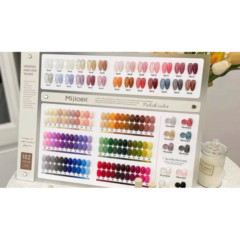 MIJIAER 102 WARNA KUTEK SET KUTEK GEL UV GEL KUTEK MURAH KUTEK BAGUS