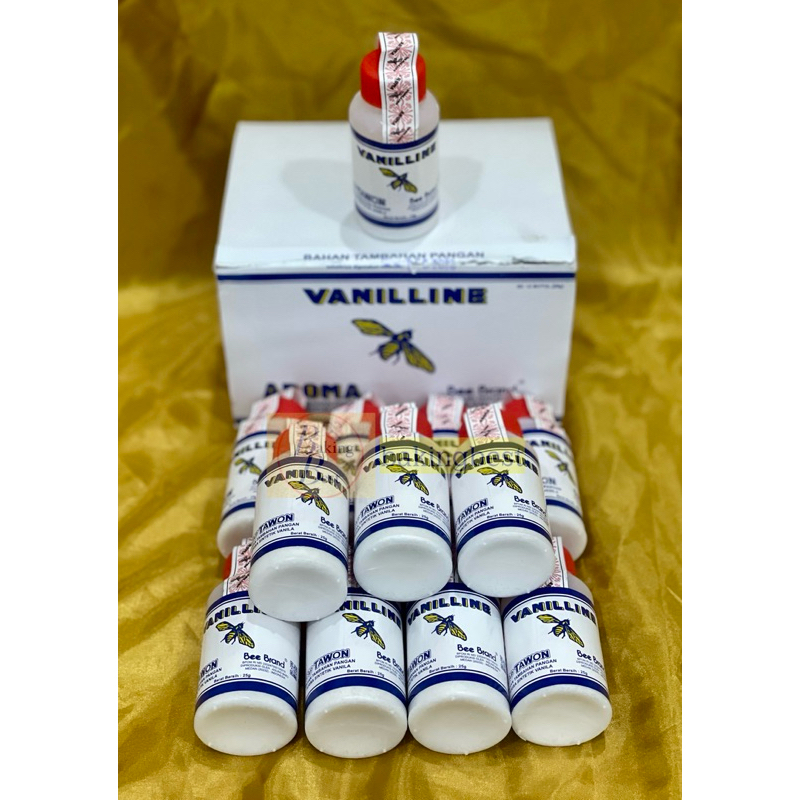 

Vanillin Botol Bubuk Aroma Bee Brand Praktis Halal BPOM RI MD . Cocok untuk Roti dan Kue Serbaguna